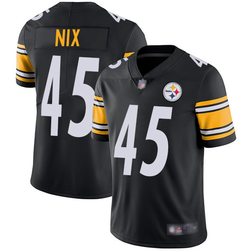 Men Pittsburgh Steelers Football #45 Limited Black Roosevelt Nix Home Vapor Untouchable Nike NFL Jersey